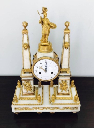 RARE 18th Mantel Clock Louis XVI Period Antique by Charles Bertrand