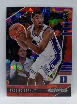 2020-21 PANINI PRIZM DRAFT PICKS RED CRACKED ICE ROOKIE RC CASSIUS STANLEY #28