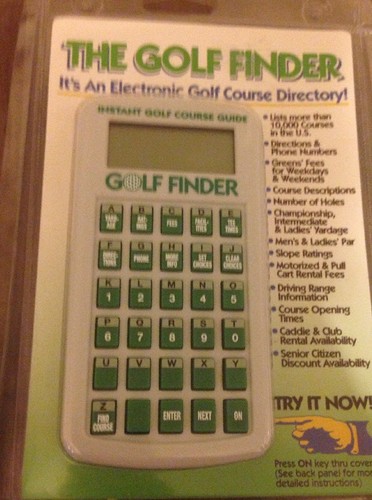The Golf Finder Electronic Golf Course Directory.  Ultradata Quick Start