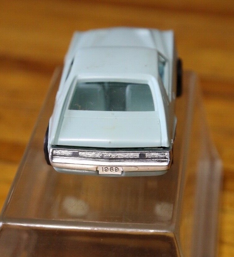 1969 AMC AMX Dealer Promo Car Baby Blue Plastic Model Car 4