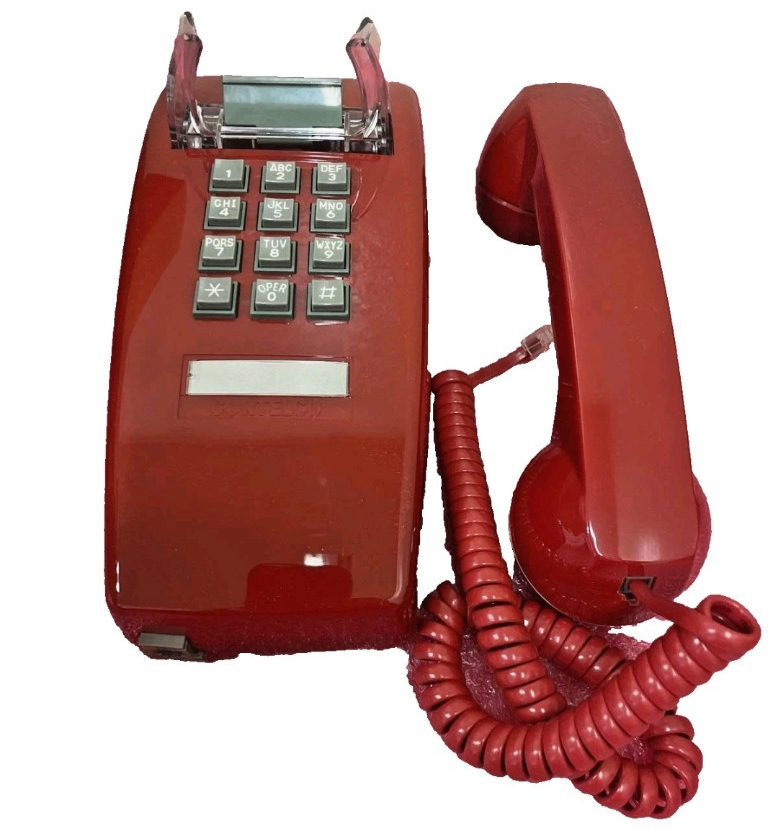 CORTELCO 255447-VBA-20M RED WALL CORDED PHONE