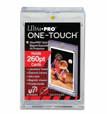 (1) NEW Ultra Pro One Touch Magnetic Card Holder 260pt Super Thick Size w/UV