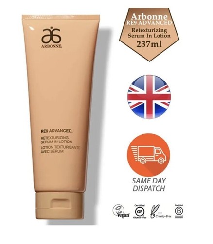 Arbonne Re9 Advanced Retexturizing Serum Lotion Dry Flakiness Leaving Soft Skin