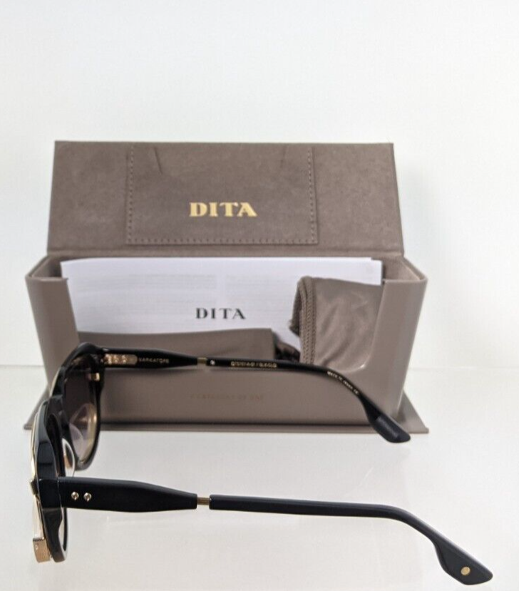 Pre-owned Dita Authentic  Sunglasses Varkatop Dts 707-a-01 Black Gold Frame Limited Edi In Gray