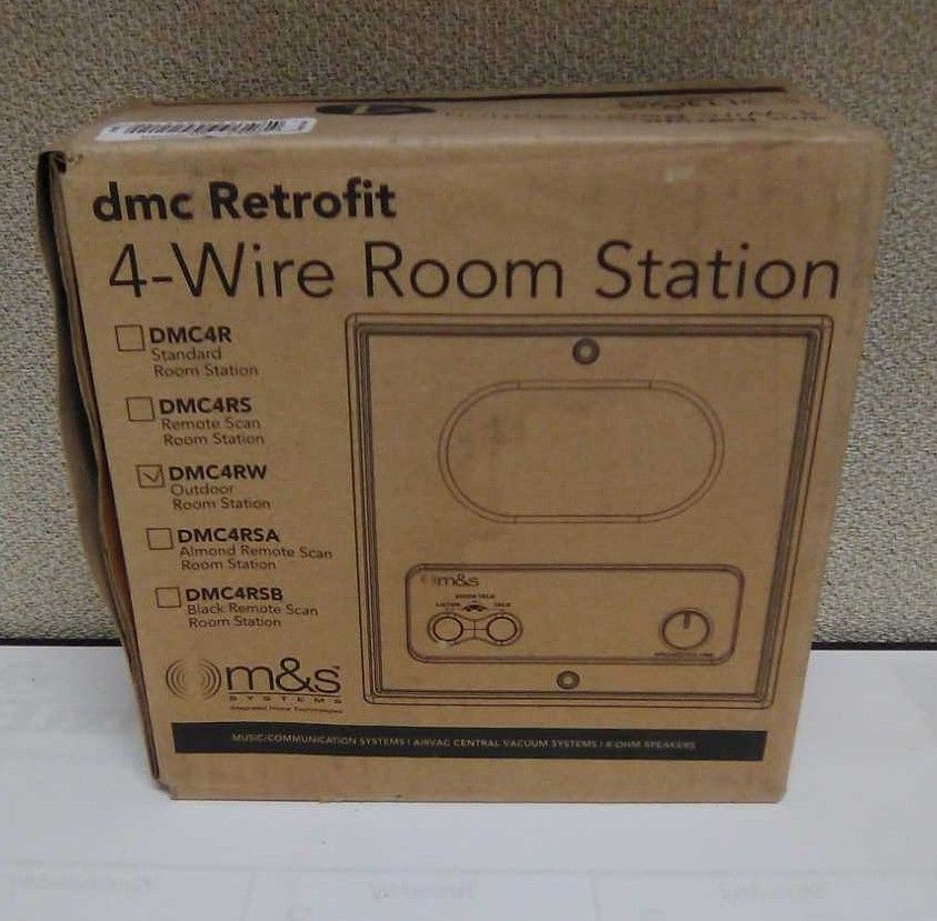 M&S DMC4RW White Intercom Patio Station NEW 4-wire