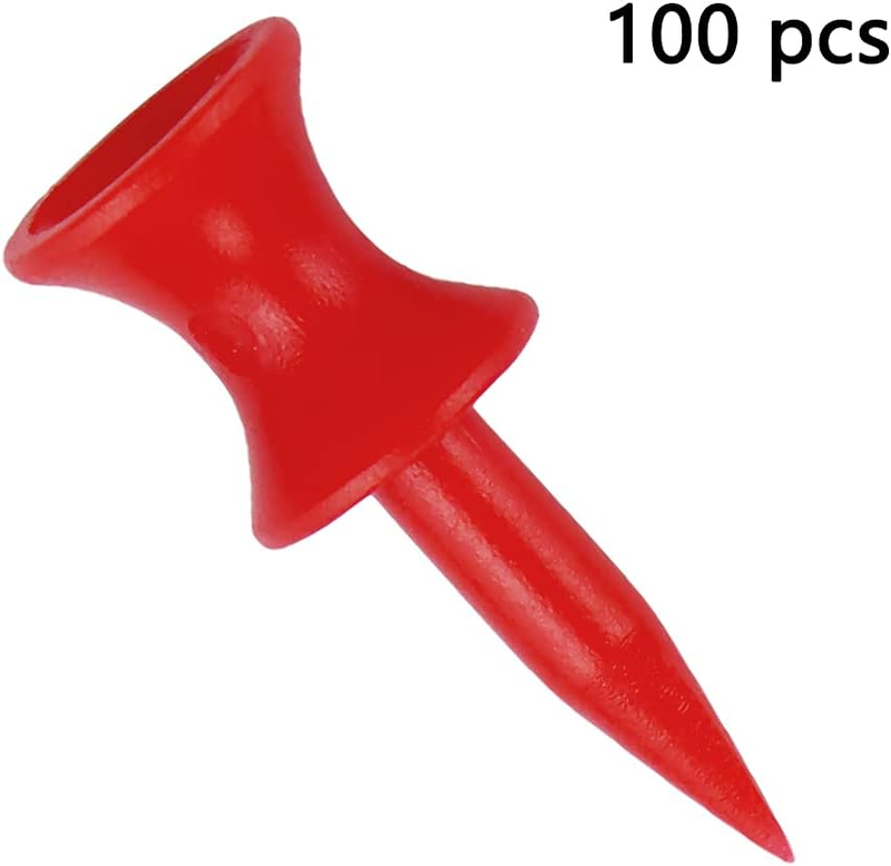 Short Golf Tees Plastic 1 1/4 Inch 100 Count Step down Cactle Tee Golf