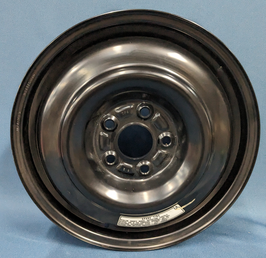 Honda J16x4T DOT Black Steel Spare Wheel 42700-TP6-A510 Honda J16x4T DOT Black Steel Spare Wheel 42700-TP6-A510
