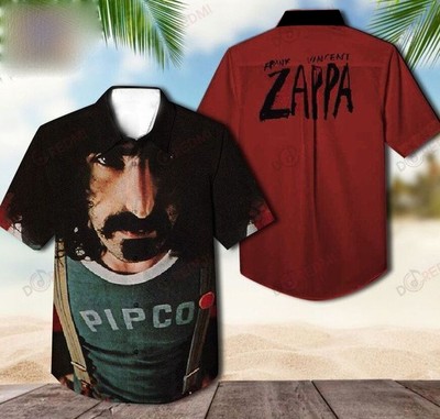 Frank Zappa Aloha Hawaiian Shirt Gift For Fans Short Sleeve S-5Xl