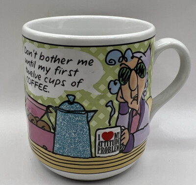 MAXINE Collector Coffee Mug ''Don't Bother Me'' Ceramic Hallmark JUMBO mug