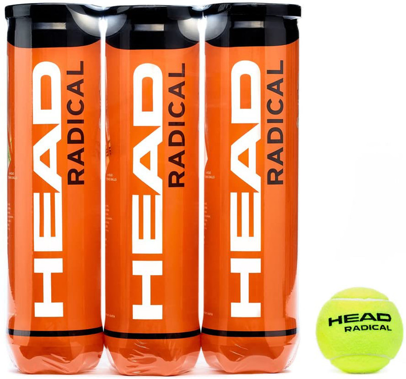 Head Radical Professioneller Tennisball Itf Zugelassen 12 TennisbÃ¤Lle 3 Pack