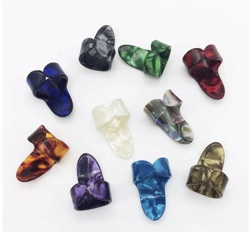 10 Pack Guitar Picks Finger & Thumb Set Nail Plectrums For Fingerstyle Acoustic