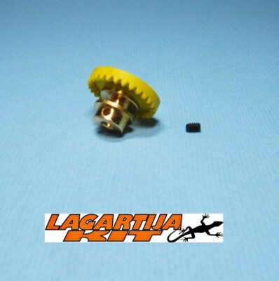 CORONA BRONCE 28 DIENTES INLINE PARA EJE 2,38 MM - 3/32 SCALEXTRIC CROWN
