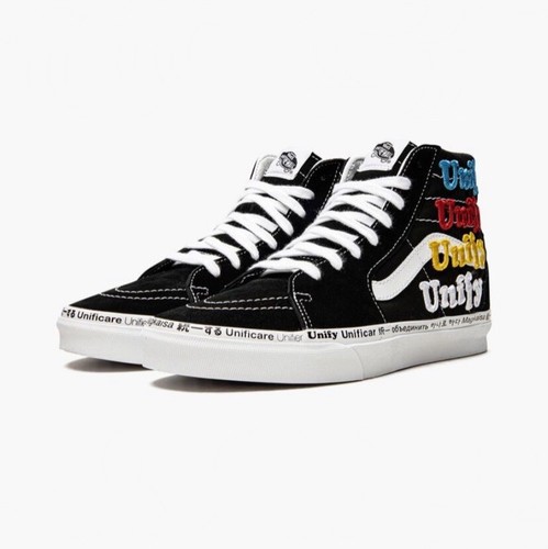 

Мужские кроссовки Vans Sk8 Hi Unify Radical Positivity VN0A5HXV698, Black/multi, Sk8