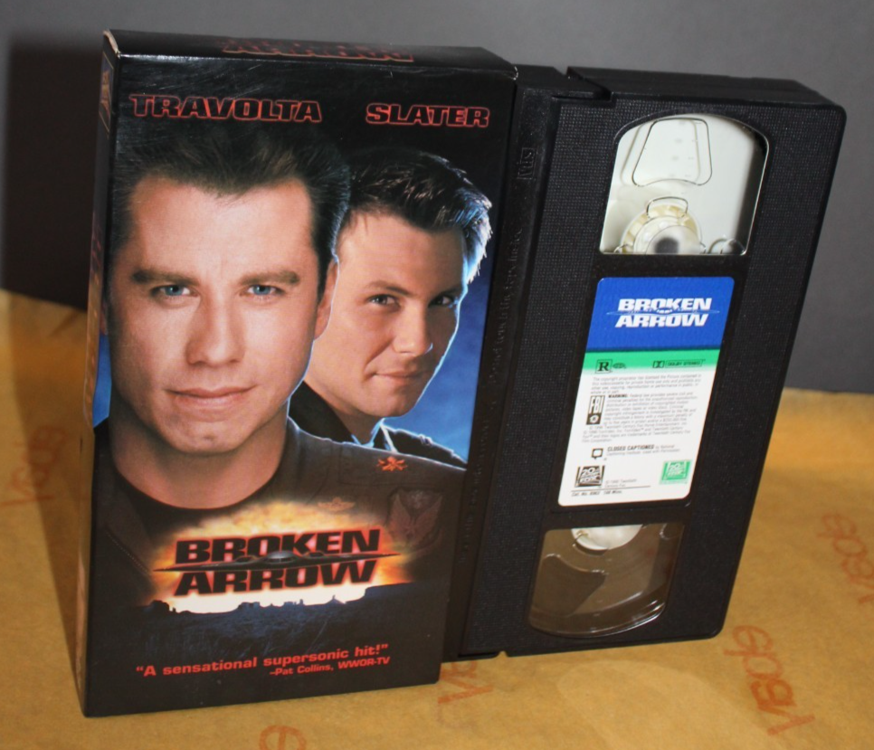 Broken Arrow VHS Movie John Travolta Christian Slater