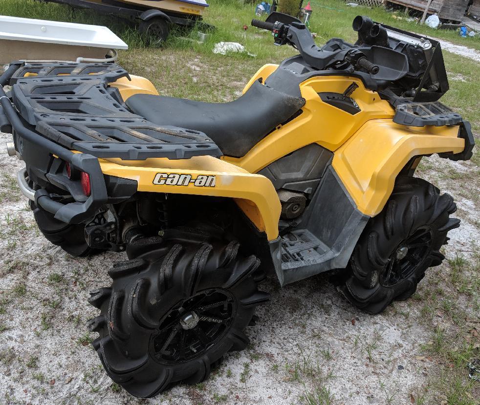2012 Canam Outlander 1000 atv four wheeler can am 4 wheel drive Outlaw 2 tires