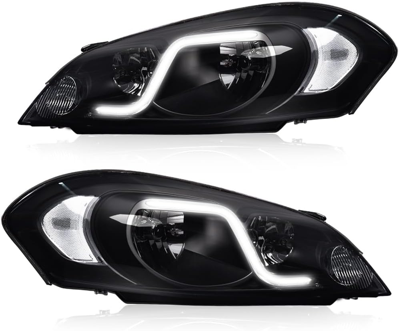 Left & Right LED Headlights for Chevy Impala 2006-2013 Impala Limited 2014-2016