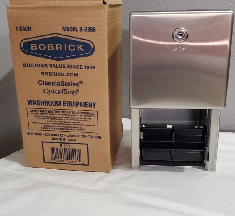 BobrickB-2888 Multi-Roll Toilet Tissue Dispenser-NEW 