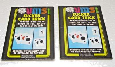 Sucker Card Magic Trick 2 Complete Sets - Close-Up, Funny, Fools the Spectators