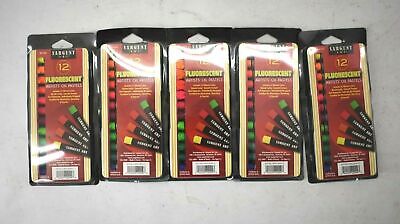 Lot Of 5 Sargent Art Gallery Oil Pastels Assorted Fluorescent Colors Arts Crafts