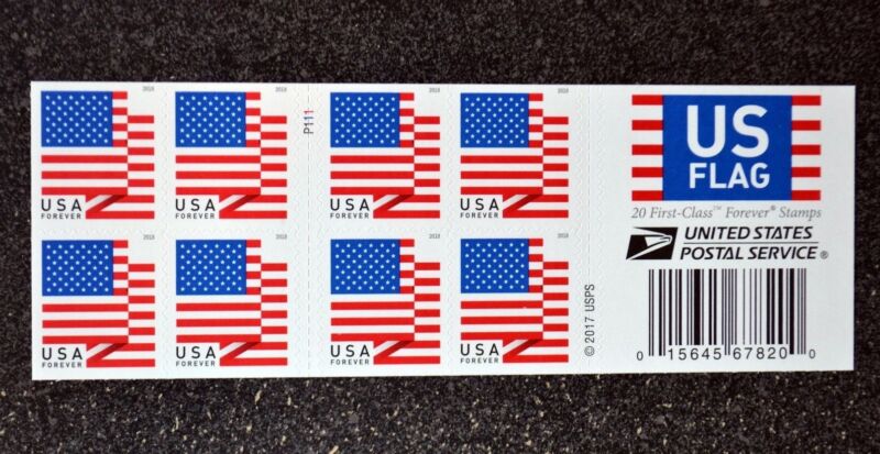 2018usa #5262a Forever U.s. Flag Us - Booklet Of 20  Mint  (apu)