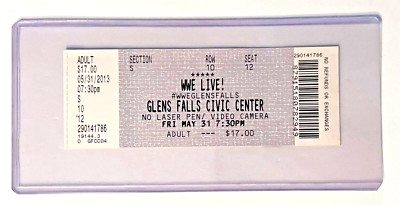 WWE John Cena vs Ryback Tables Match wrestling ticket stub  May 2013 BRAY WYATT
