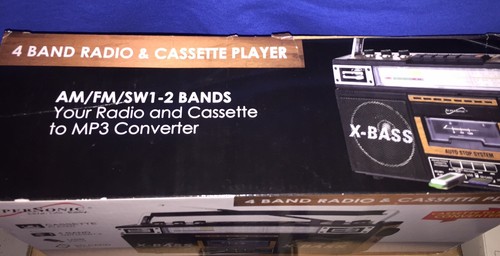 Supersonic SC3200WOOD Retro 4 Band Radio And Cassette Player