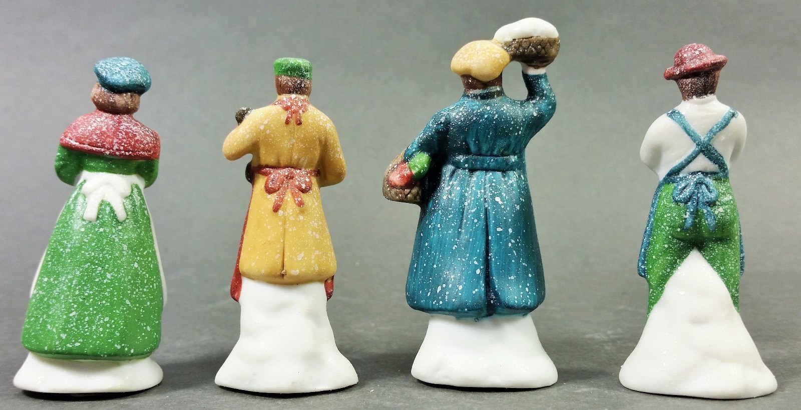 Dept 56 ~ Shopkeepers - Set of 4 (59668) - Heritage Village Collection **MINT**