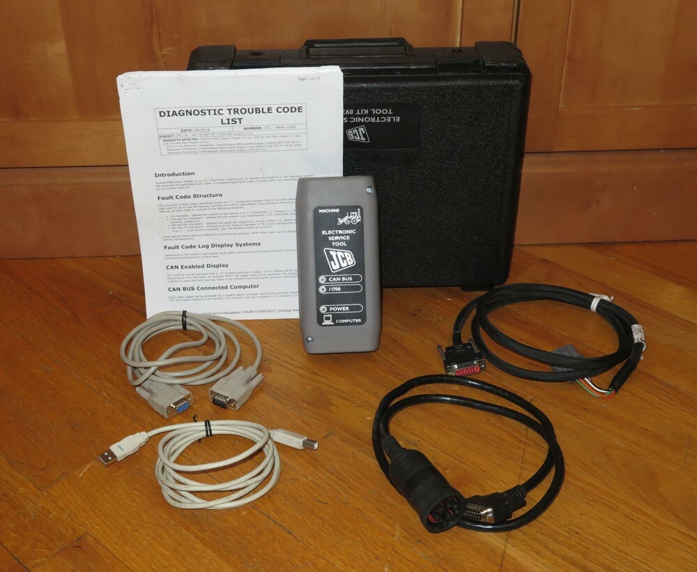 Jcb Data Link Adapter Dla 728/26500 Electronic Service Tool Kit 892/