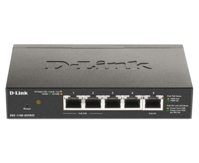 D-link Ethernet 5-port Gig Smart Managed Switch & PoE Extender - DGS-1100-05PDV2
