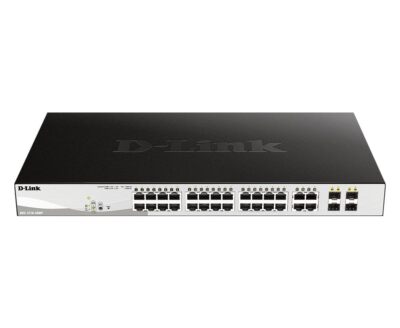 D-Link 28-Port Gigabit Smart Managed PoE+ Switch 24 PoE+ Ports 370W +4 SFP Combo