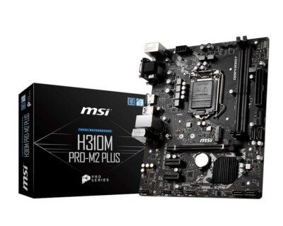 MSI H310M PRO-M2 PLUS Motherboard Intel H310 LGA 1151 DDR4 m-ATX M.2 VGA Core