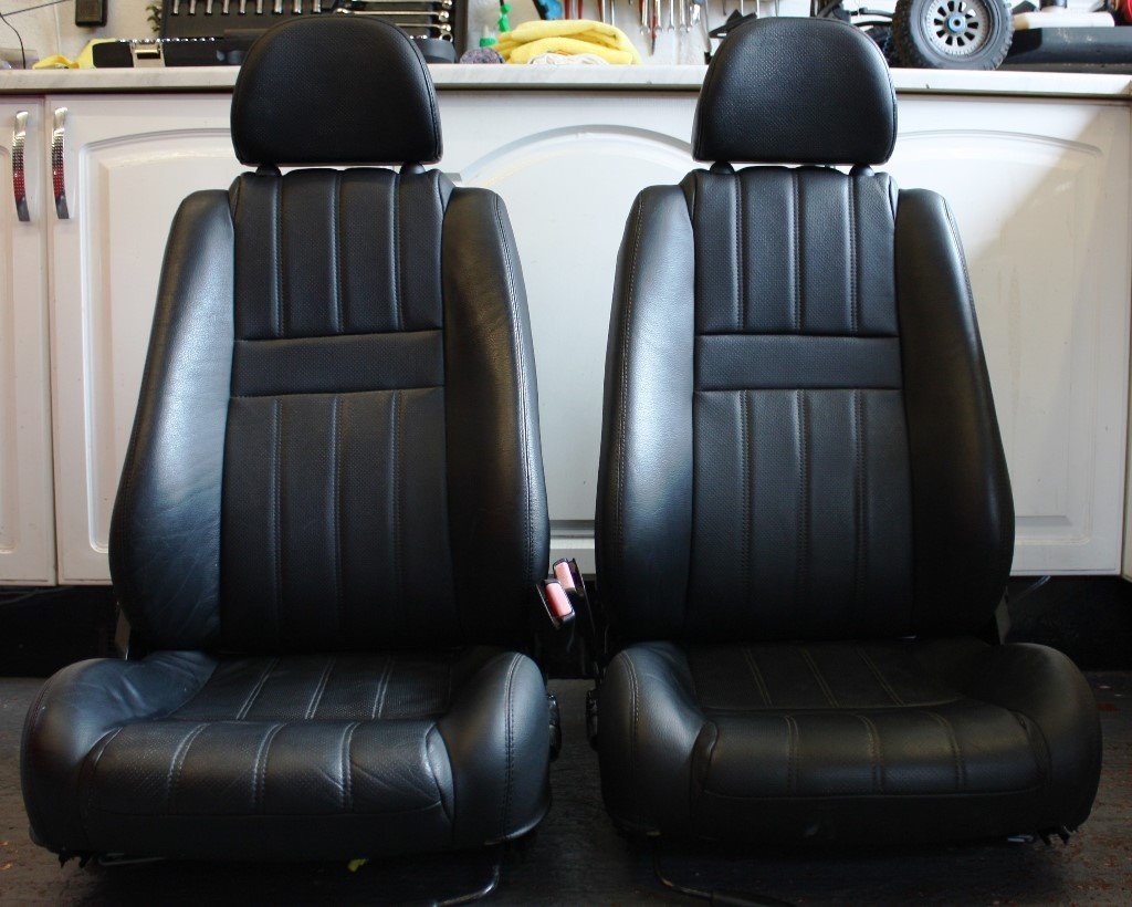 BLACK LEATHER MG TF MGTF MGF SEATS FOR SALE in Sheldon, West Midlands