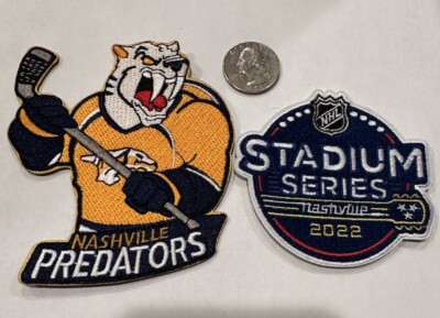 2-NASHVILLE PREDATORS  Embroidered Iron On Patches 3 x 3'' & 3.5 x 3  Beautiful!
