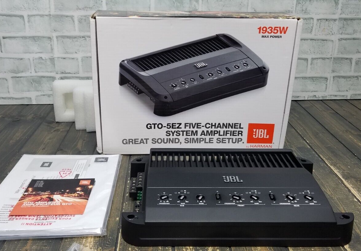 JBL GTO-5EZ High-Performance 5-Channel Amplifier 50W RMS x 4 JBL GTO-5EZ High-Performance 5-Channel Amplifier 50W RMS x 4