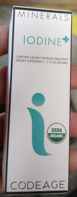 * Codeage Iodine + USDA Certified Organic, Vegan Liquid Iodine Drops #9074