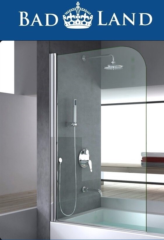 Badewannenabtrennung 70x140 Faltwand Duschabtrennung 1-teilig   Glas Klarglas ! 