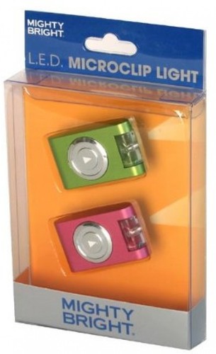 Mighty Bright Green And Pink LED Microclip Light