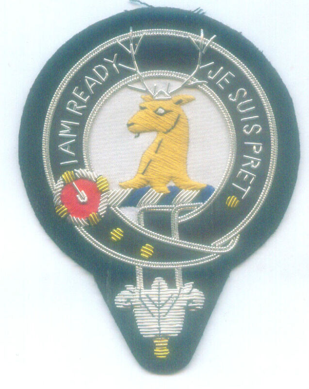 Royal Scottish Scotland UK Clan Crest Heraldry Family Name Fraser Arms COA Patch