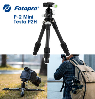 Fotopro P-2 Mini+P2H Carbonio mini treppiede con testa a sfera mirrorless 5 Kg