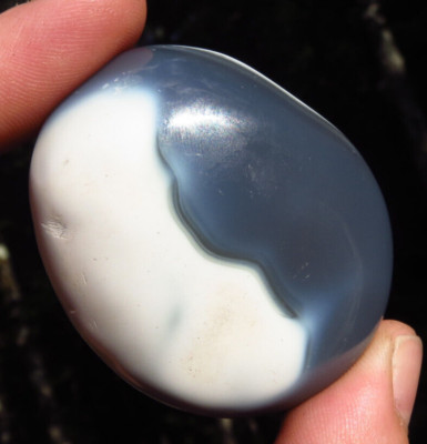 ORCA AGATE POLISHED HEALING WAVES OF THE WHALE CRYSTAL PALMSTONE MADAGASCAR *2
