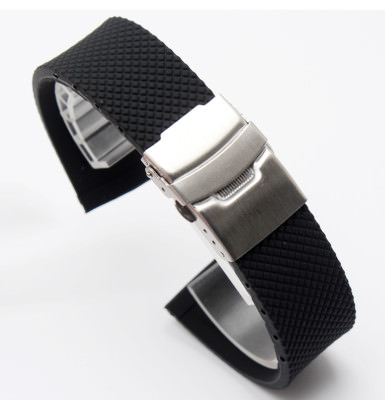20mm rubber Band Silicone Strap bracelet Buckle (FITS) Oris BC3 Day Date