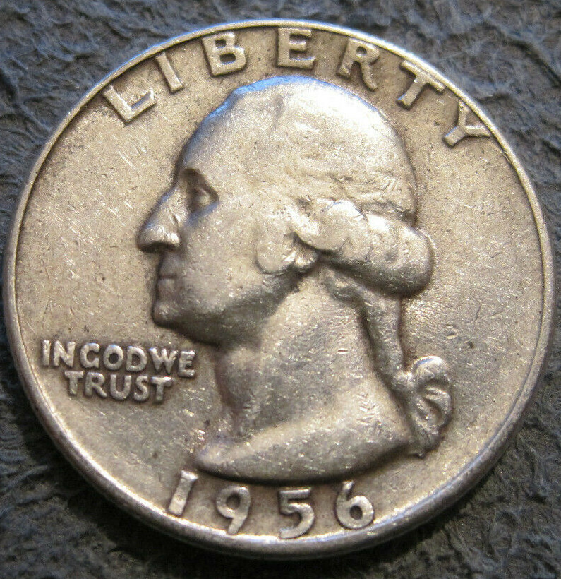 AS SHOWN - 1956 P WASHINGTON QUARTER // 90% SILVER // MC 151