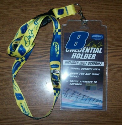 DALE EARNHARDT JR #8 HELLMANN'S LANYARD & CREDENTIAL HOLDER BRAND NEW!!!