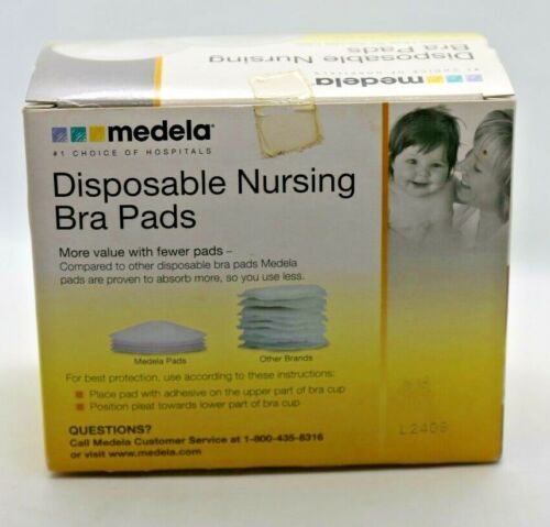Medela Disposable Nursing Bra Pads 30 Pads/Box No Show Thin Design 