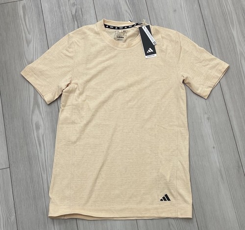 Adidas Mens Yellow Yoga Tee Size Small (IB8959) | eBay