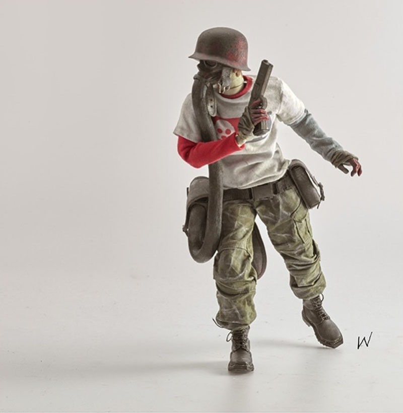 新品 ThreeA 1/6 WWR NOM DEPLUME 7174 GUARD 7174 Guard NOM by Ashley Wood (one sixth) toy release info