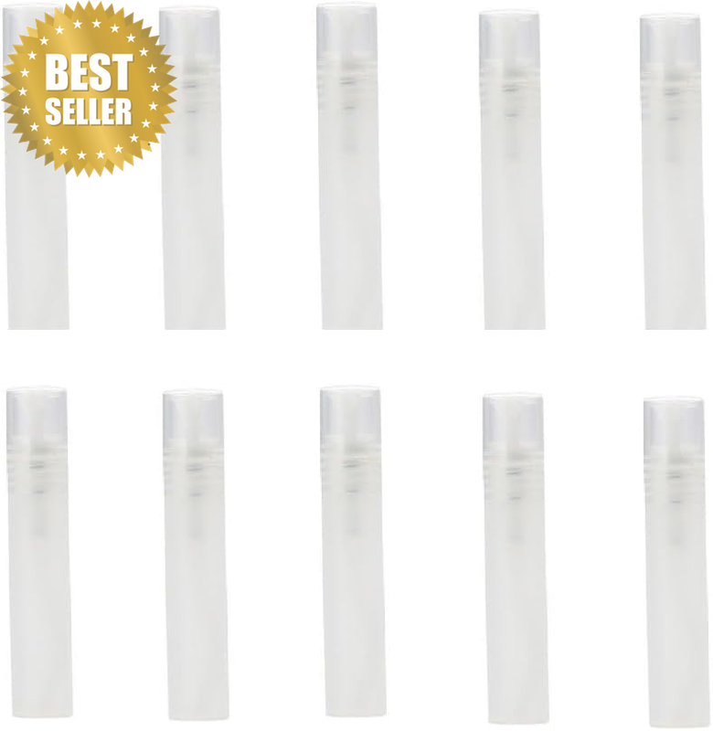 10 Pcs 10 Ml Perfume Spray Bottles Plastic Travel Refillable Mini Bottles for Wo