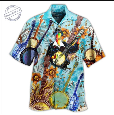 Music Cheerful Melodies From Banjo L 3D HAWAII SHIRT All Over Print Us Size Best