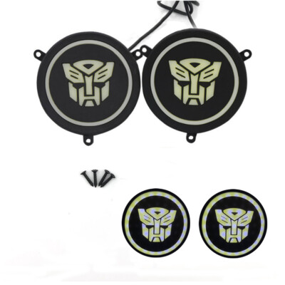 2x LED Transformers Autobot Daytime Running Light Daylight Lamp COB Driving Lamp