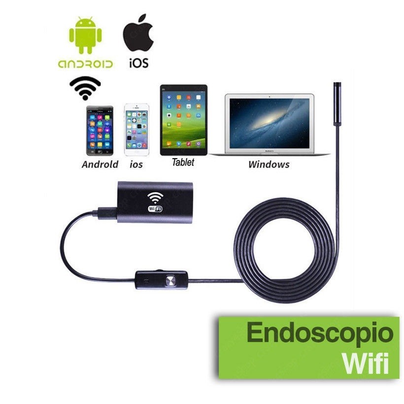 Telecamera Endoscopica Wifi Per Ispezione Endoscopio Iphone Android 3,5mt hsb